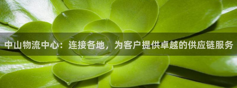 豪门国际加拿大开奖：中山物流中心：连